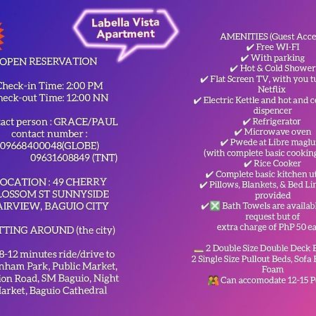 Labella Vista Apartment Baguio City Dış mekan fotoğraf
